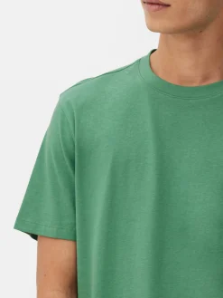 Tops Und T-Shirts|Primark T-Shirt Im Regular-Fit Mit Rundhalsausschnitt Grün