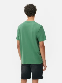 Tops Und T-Shirts|Primark T-Shirt Im Regular-Fit Mit Rundhalsausschnitt Grün