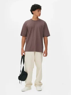 Tops Und T-Shirts|Primark T-Shirt In Lässiger Passform Pflaumenblau