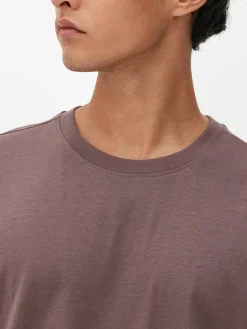 Tops Und T-Shirts|Primark T-Shirt In Lässiger Passform Pflaumenblau