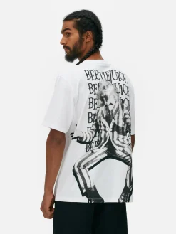 Beetlejuice|Halloween Alle|Primark T-Shirt Mit „Beetlejuice“ Motiv Weiß