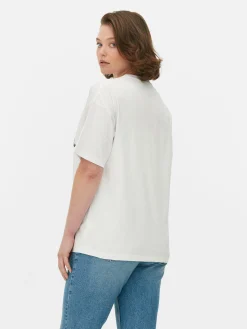 Tops Und T-Shirts|Primark T-Shirt Mit „Claude Monet“ Kachel-Grafik Weiß