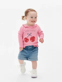 Tops Und T-Shirts|Primark T-Shirt Mit Gekräuseltem Saum Rosa
