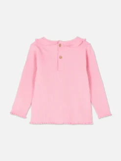 Tops Und T-Shirts|Primark T-Shirt Mit Gekräuseltem Saum Rosa