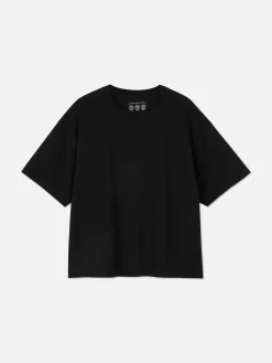 Tops Und T-Shirts|Primark T-Shirt Mit Geradem Schnitt Schwarz