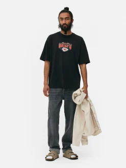 Grafik-T-Shirts Und -Sweatshirts|Tops Und T-Shirts|Primark T-Shirt Mit „NFL Kansas City Chiefs“ Grafik Schwarz