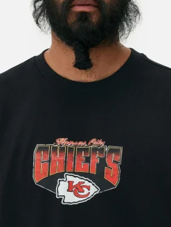 Grafik-T-Shirts Und -Sweatshirts|Tops Und T-Shirts|Primark T-Shirt Mit „NFL Kansas City Chiefs“ Grafik Schwarz