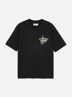 Tops Und T-Shirts|Primark T-Shirt Mit Rodeo-Print Schwarz