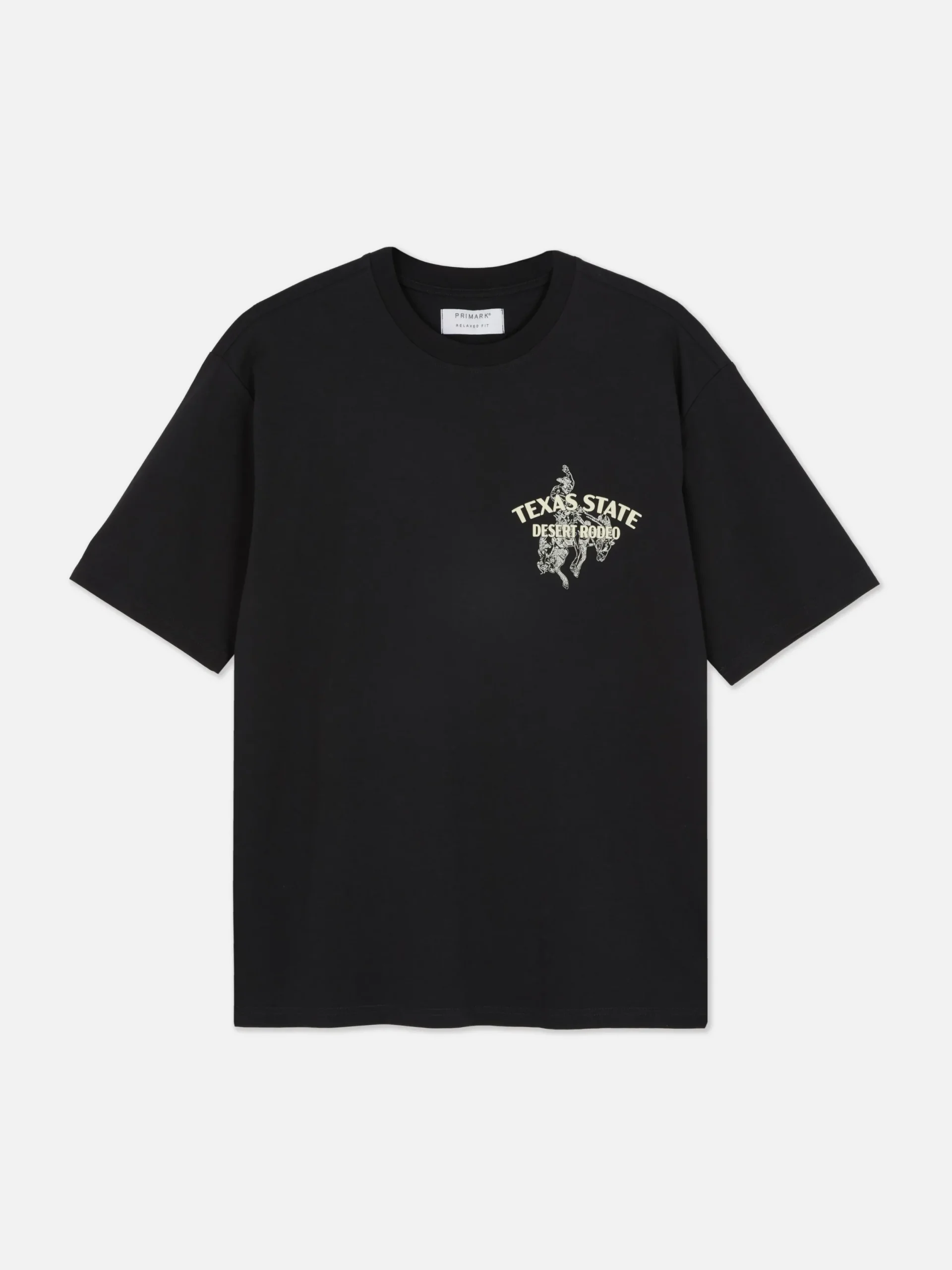 Tops Und T-Shirts|Primark T-Shirt Mit Rodeo-Print Schwarz