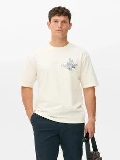 Tops Und T-Shirts|Primark T-Shirt Mit Rodeo-Print Ecrufarben