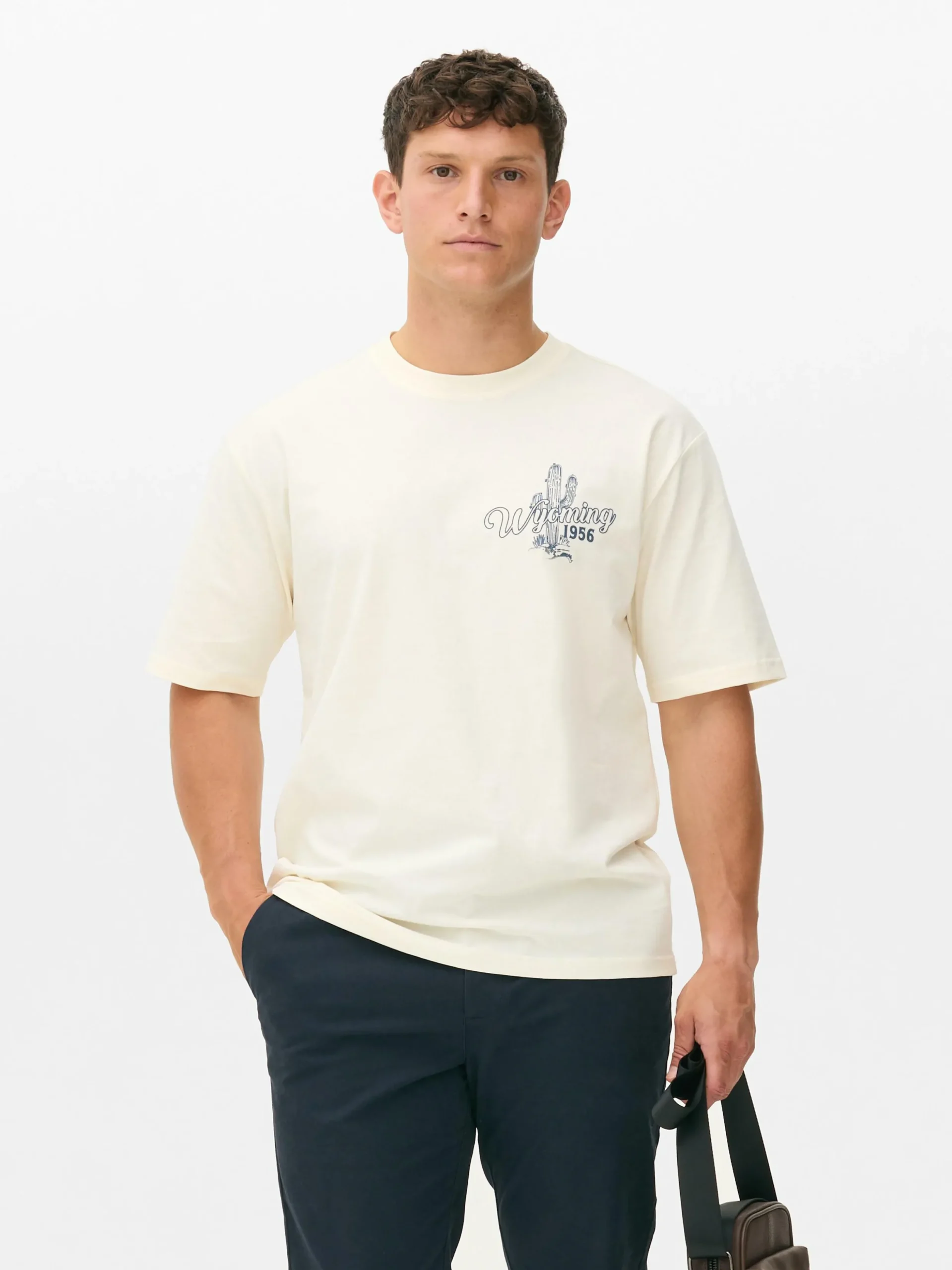 Tops Und T-Shirts|Primark T-Shirt Mit Rodeo-Print Ecrufarben
