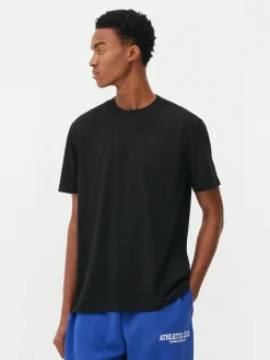Tops Und T-Shirts|Primark T-Shirt Mit Rundhalsausschnitt In Regulärer Passform Schwarz