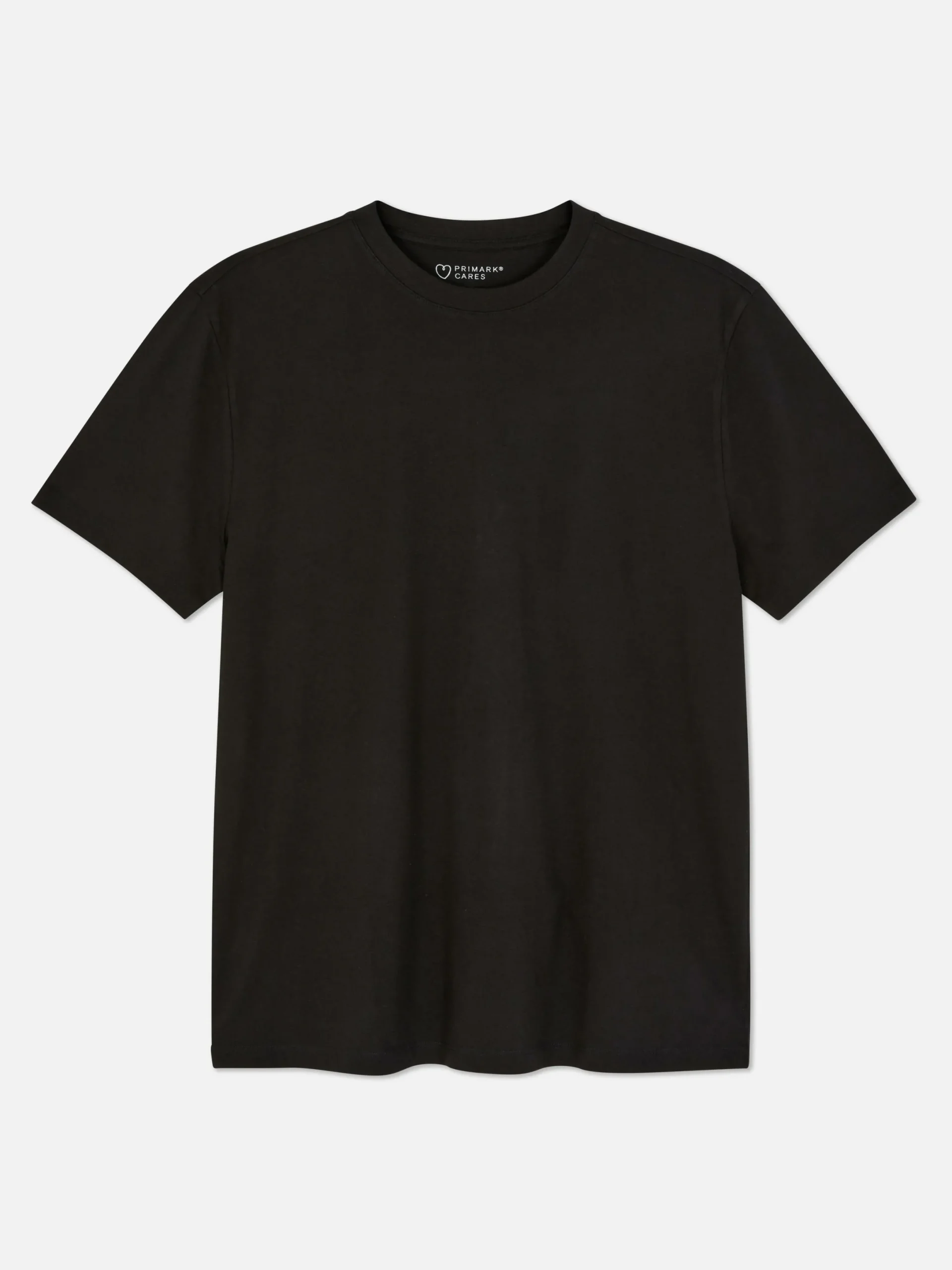 Tops Und T-Shirts|Primark T-Shirt Mit Rundhalsausschnitt In Regulärer Passform Schwarz