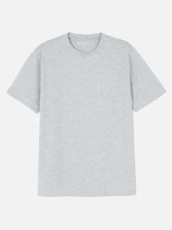 Tops Und T-Shirts|Primark T-Shirt Mit Rundhalsausschnitt Im Regular Fit Grau meliert
