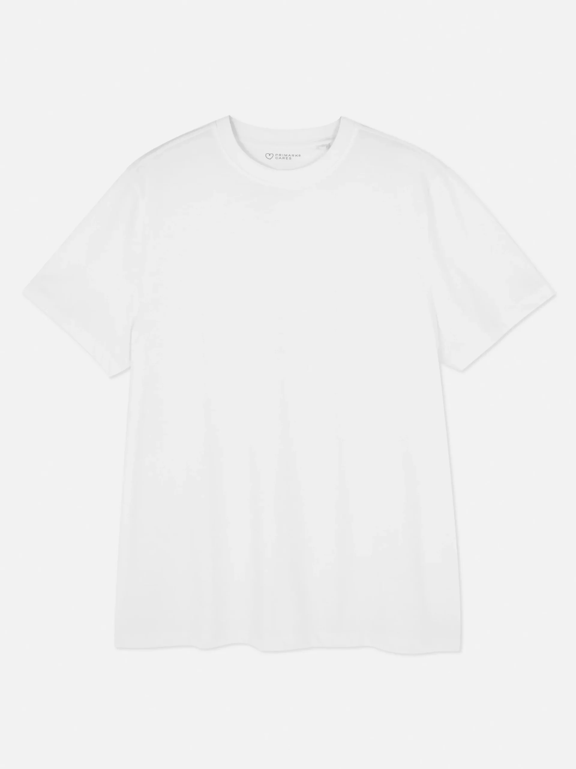 Tops Und T-Shirts|Primark T-Shirt Mit Rundhalsausschnitt In Regulärer Passform Weiß