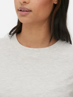 Tops Und T-Shirts|Primark T-Shirt Mit Rundhalsausschnitt Grau meliert