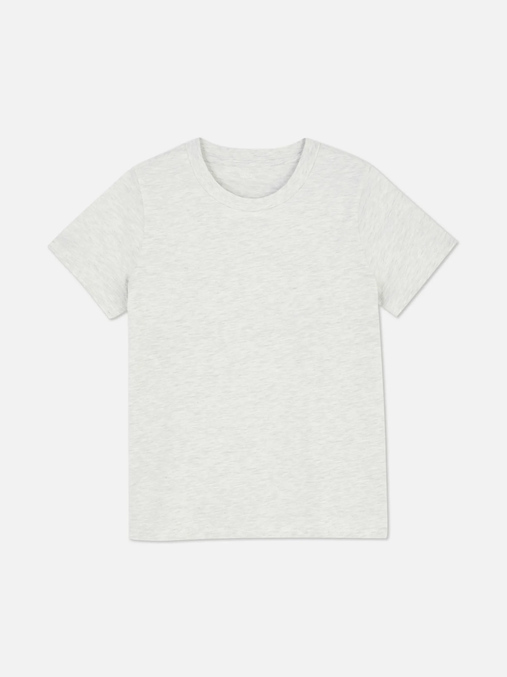 Tops Und T-Shirts|Primark T-Shirt Mit Rundhalsausschnitt Grau meliert