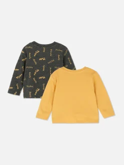 Tops Und T-Shirts|Primark T-Shirts Mit „Disney Goofy“ Grafik, 2er-Pack Senffarben