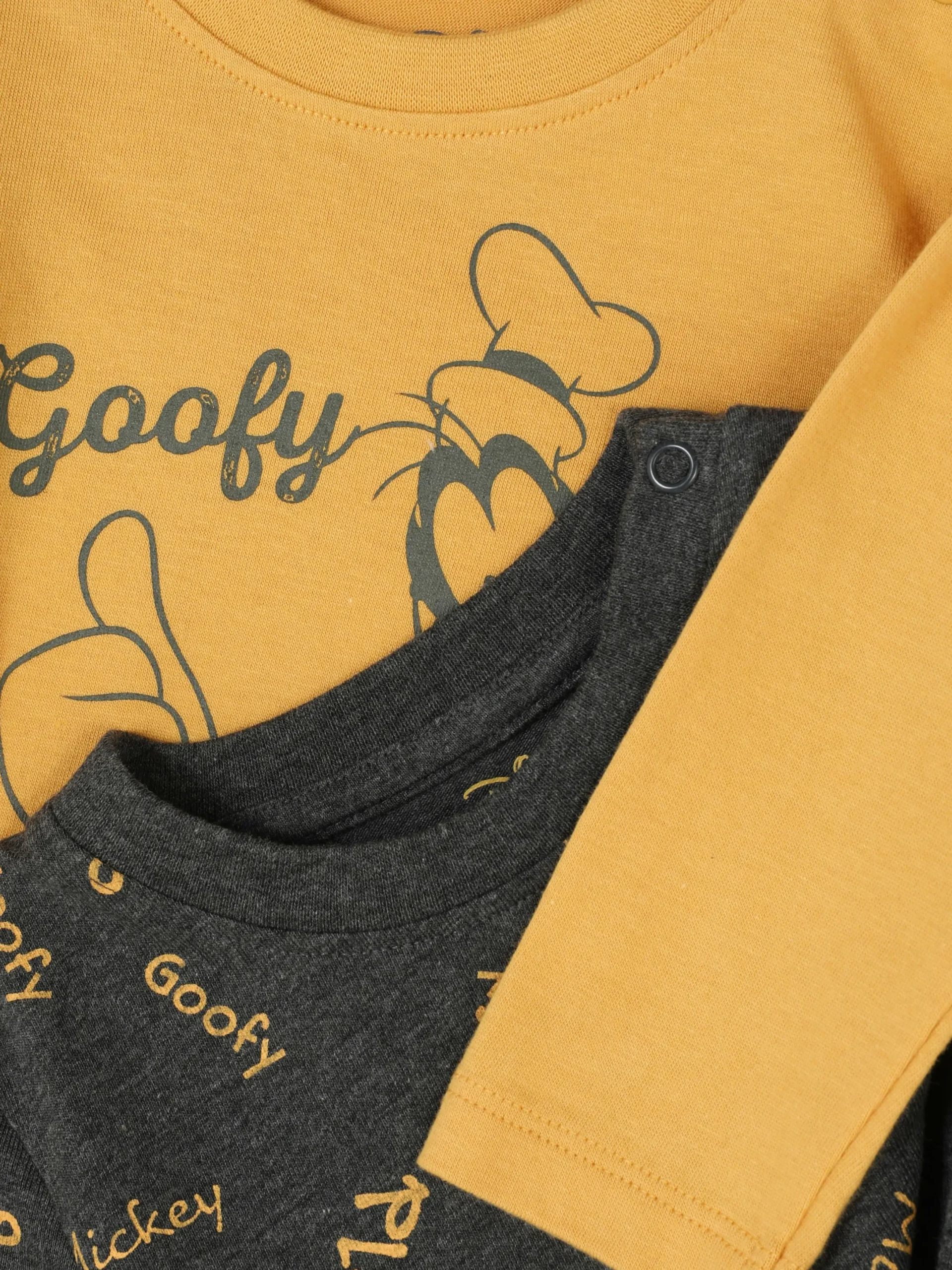 Tops Und T-Shirts|Primark T-Shirts Mit „Disney Goofy“ Grafik, 2er-Pack Senffarben
