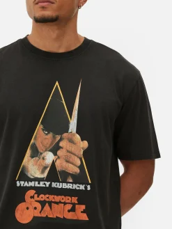 Halloween Alle|Tops Und T-Shirts|Primark „Uhrwerk Orange“ T-Shirt Mit Grafik Schwarz
