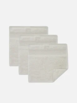 Handtücher|Primark Ultraweiche Gesichtstücher, 3er-Pack Silber