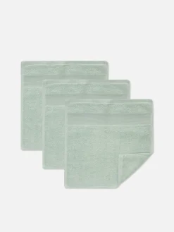Handtücher|Primark Ultraweiche Gesichtstücher, 3er-Pack Türkis