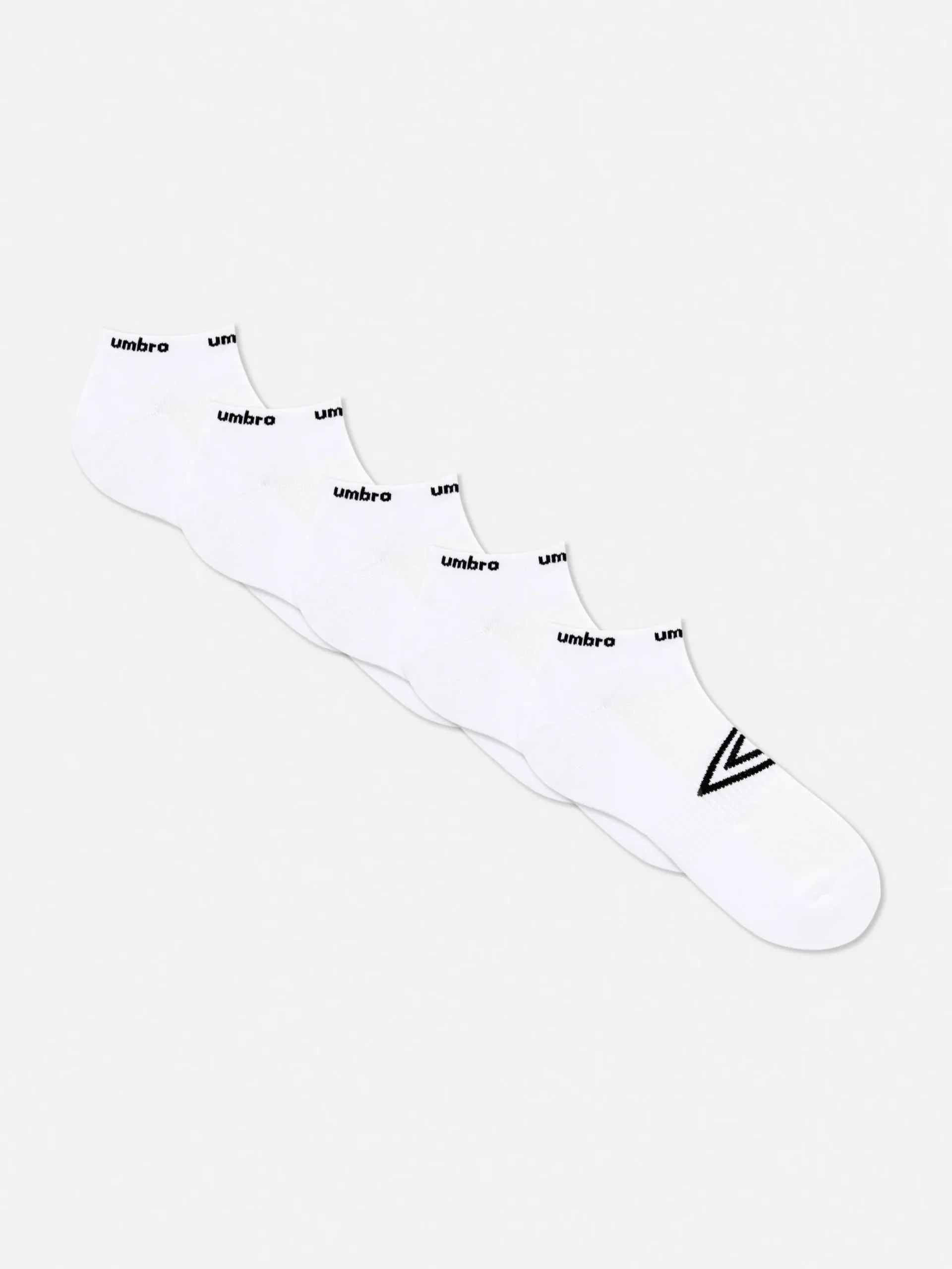 Socken|Primark „Umbro“ Sneakersocken, 5er-Pack Weiß