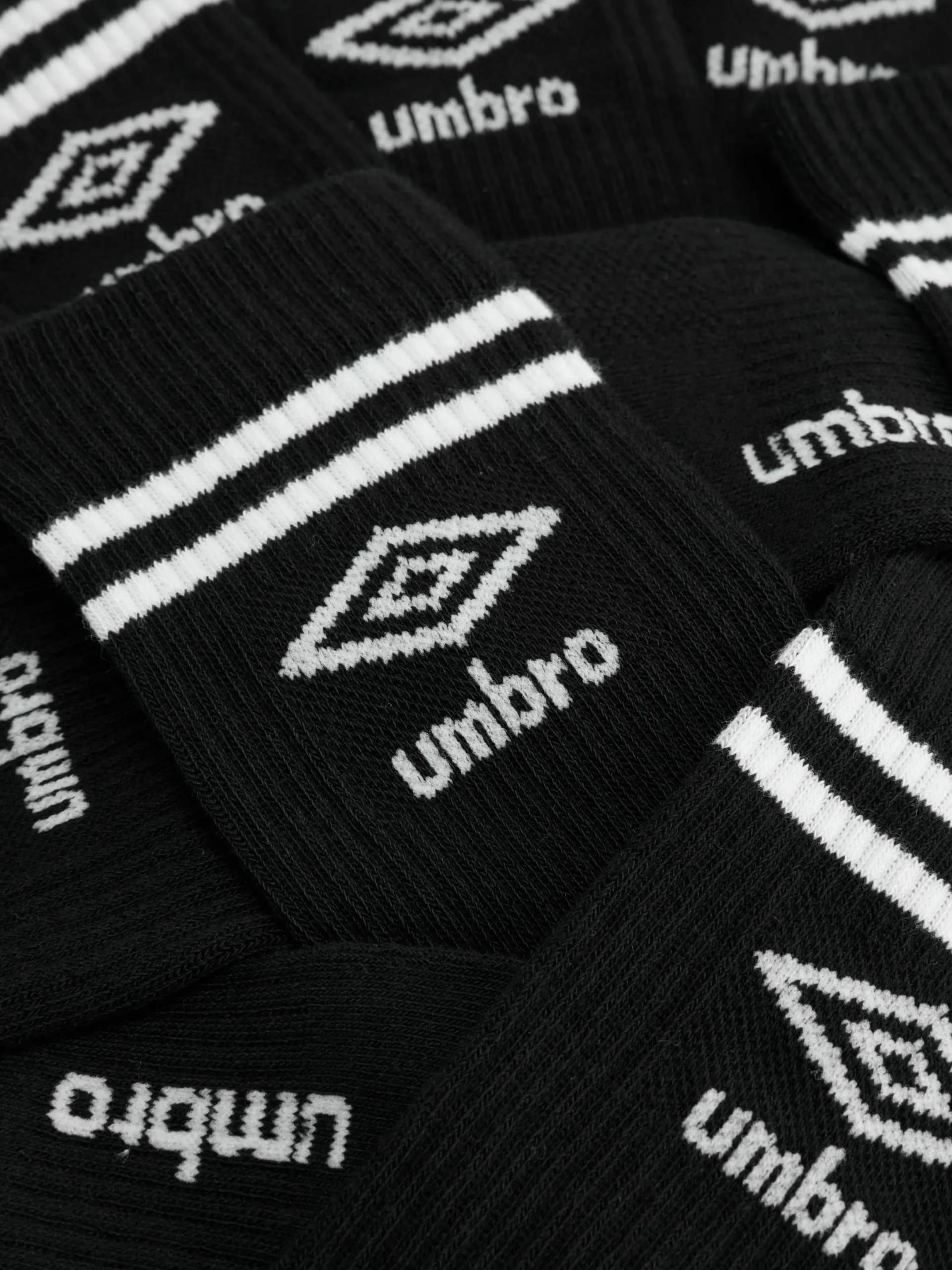 Socken|Primark „Umbro“ Sportsocken, 5er-Pack Schwarz