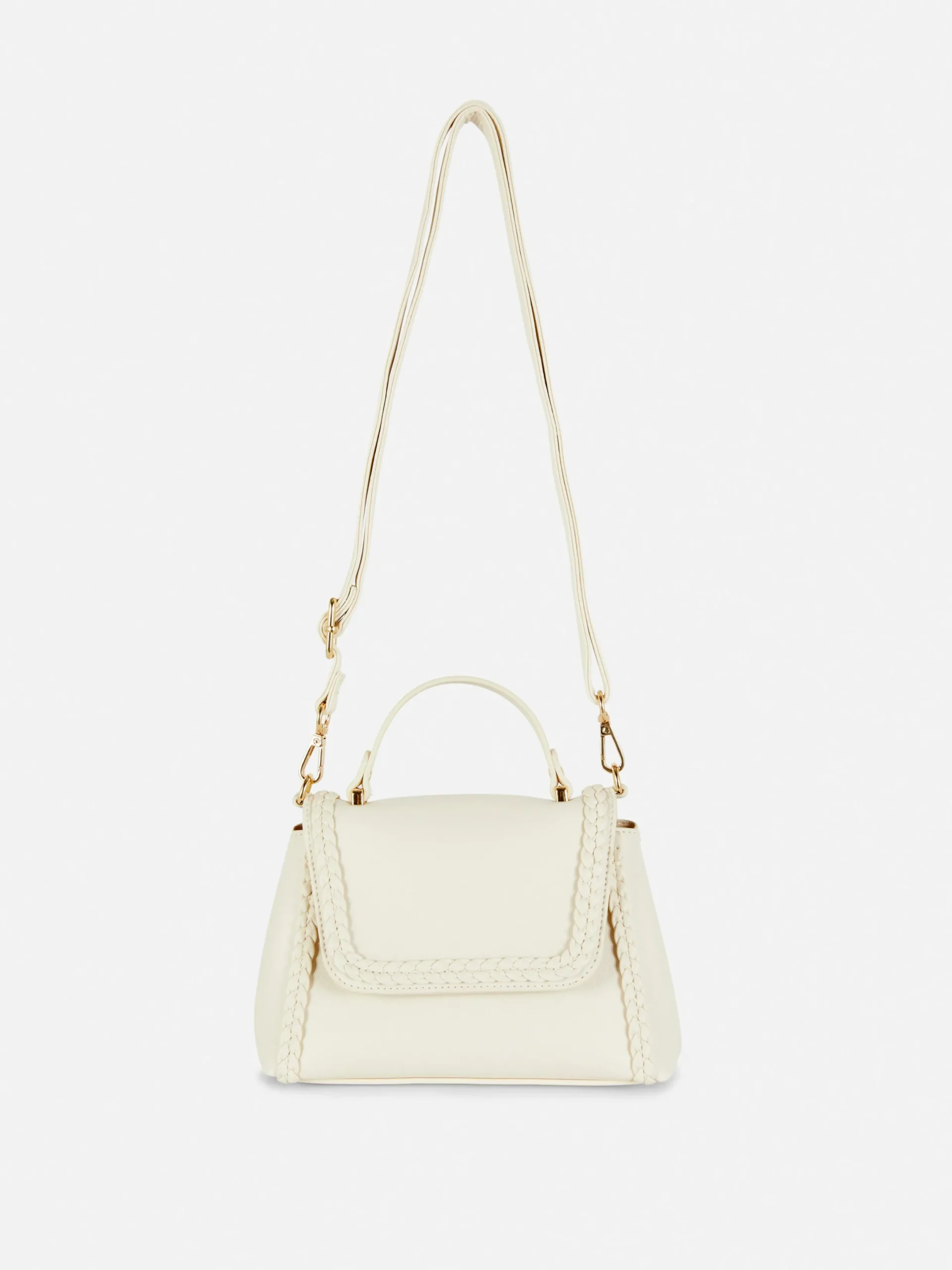 Taschen Und Portemonnaies|Primark Umhängetasche Mit Flechtdetails Ecrufarben