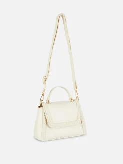 Taschen Und Portemonnaies|Primark Umhängetasche Mit Flechtdetails Ecrufarben