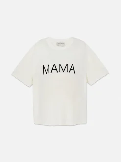 Tops Und T-Shirts|Primark Umstands-T-Shirt Mit Slogan Ecrufarben