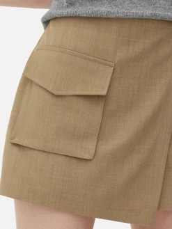 Shorts|Röcke|Primark Utility-Skort Mit Cargotasche Kamelbraun