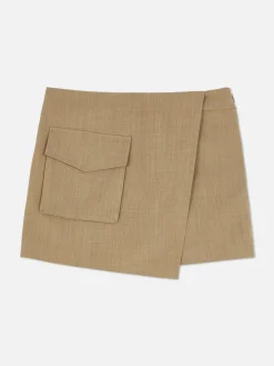 Shorts|Röcke|Primark Utility-Skort Mit Cargotasche Kamelbraun