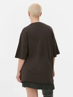 Grafik-T-Shirts Und -Sweatshirts|Tops Und T-Shirts|Primark „Van Gogh Zypressen“ T-Shirt Im Oversized-Look Anthrazitfarben