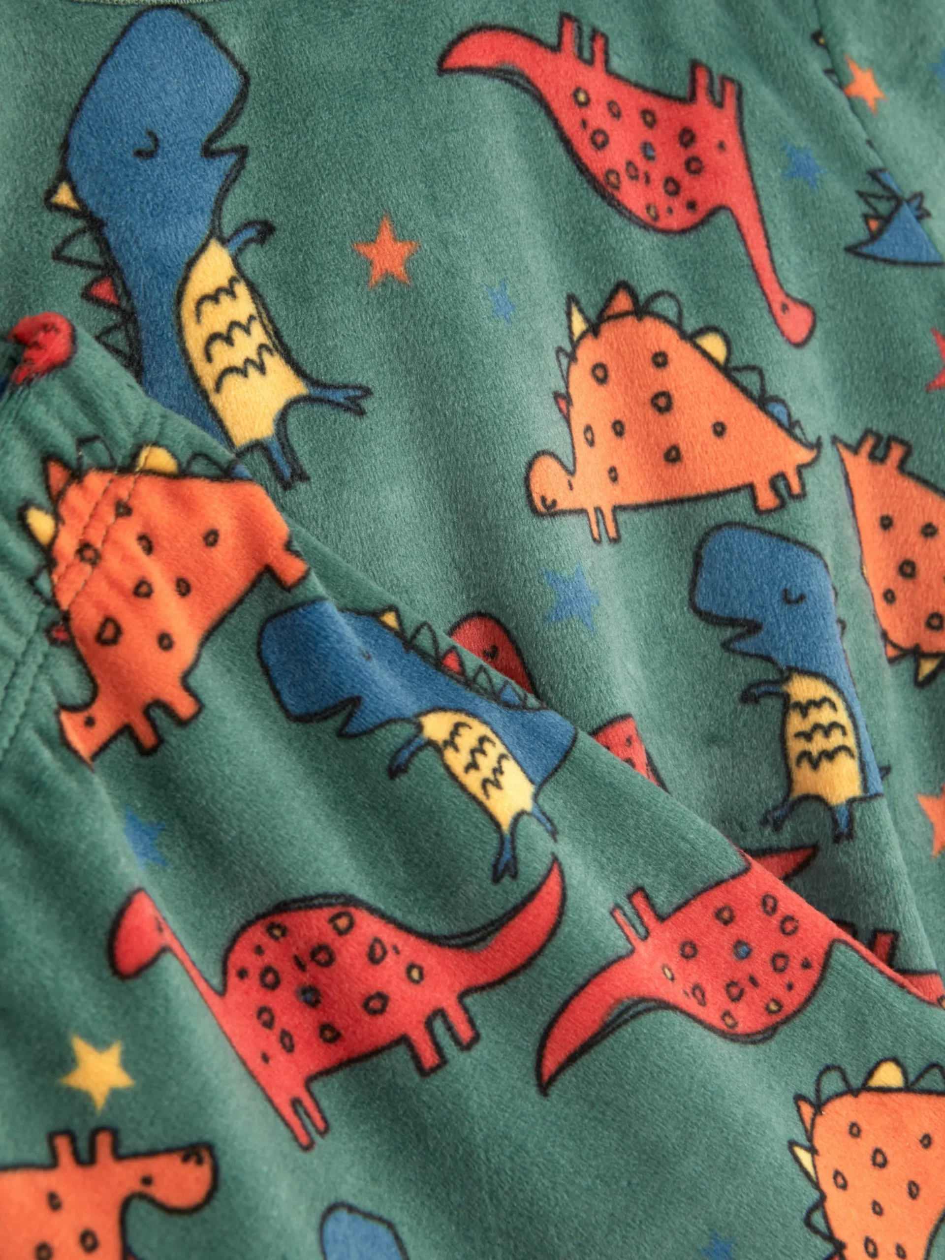 Schlafanzüge Und Nachtwäsche|Primark Velours-Schlafanzug Mit Grafik Grün