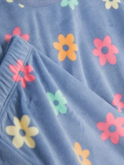 Schlafanzüge Und Nachtwäsche|Primark Velours-Schlafanzug Mit Grafik Multi