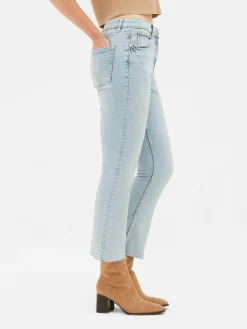 Denim|Jeans|Primark Verkürzte Jeans Mit Ausgestelltem Bein Hellblau