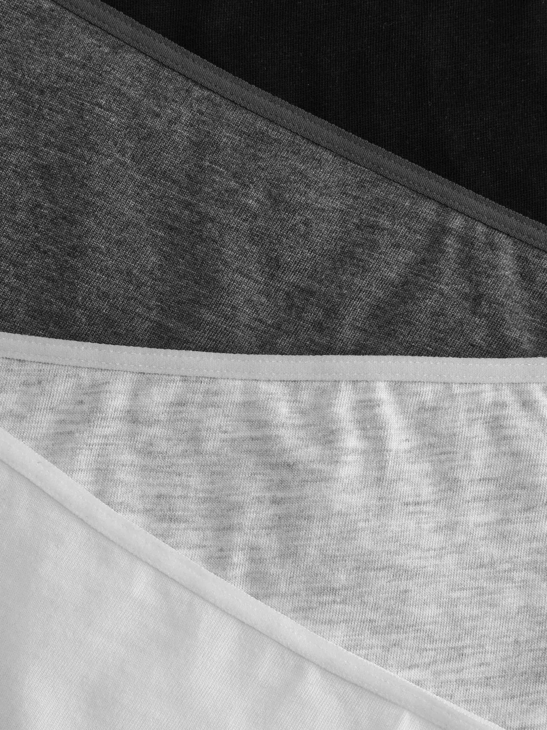 Slips|Primark Verschiedene Shorts, 4er-Pack Schwarz/Weiß