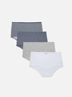 Slips|Primark Verschiedene Shorts Für Jeden Tag, 4er-Pack Hellblau