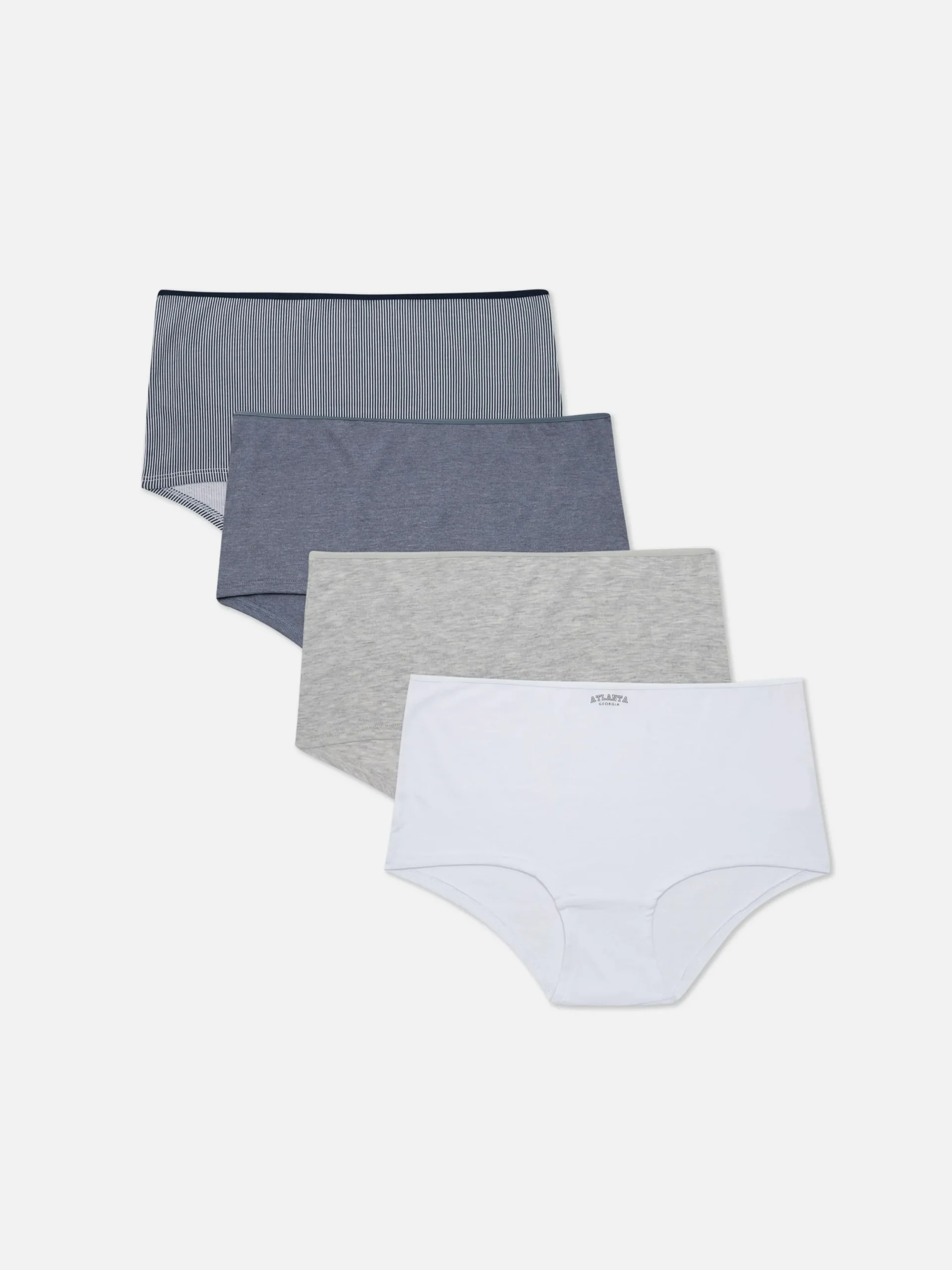 Slips|Primark Verschiedene Shorts Für Jeden Tag, 4er-Pack Hellblau