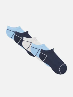 Socken|Primark Verschiedene Sneakersocken, 5er-Pack Blau
