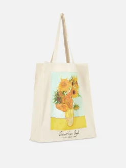 Taschen Und Portemonnaies|Primark „Vincent Van Gogh Sonnenblumen“ Tragetasche Naturfarben