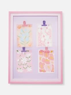 Bilderrahmen Und Wandschmuck|Primark Wandkunst Mit Blumendesigns Zum Aufhängen Multi