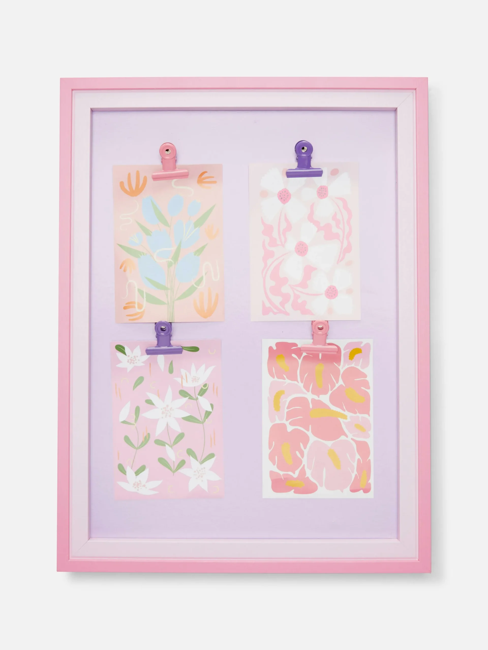 Bilderrahmen Und Wandschmuck|Primark Wandkunst Mit Blumendesigns Zum Aufhängen Multi