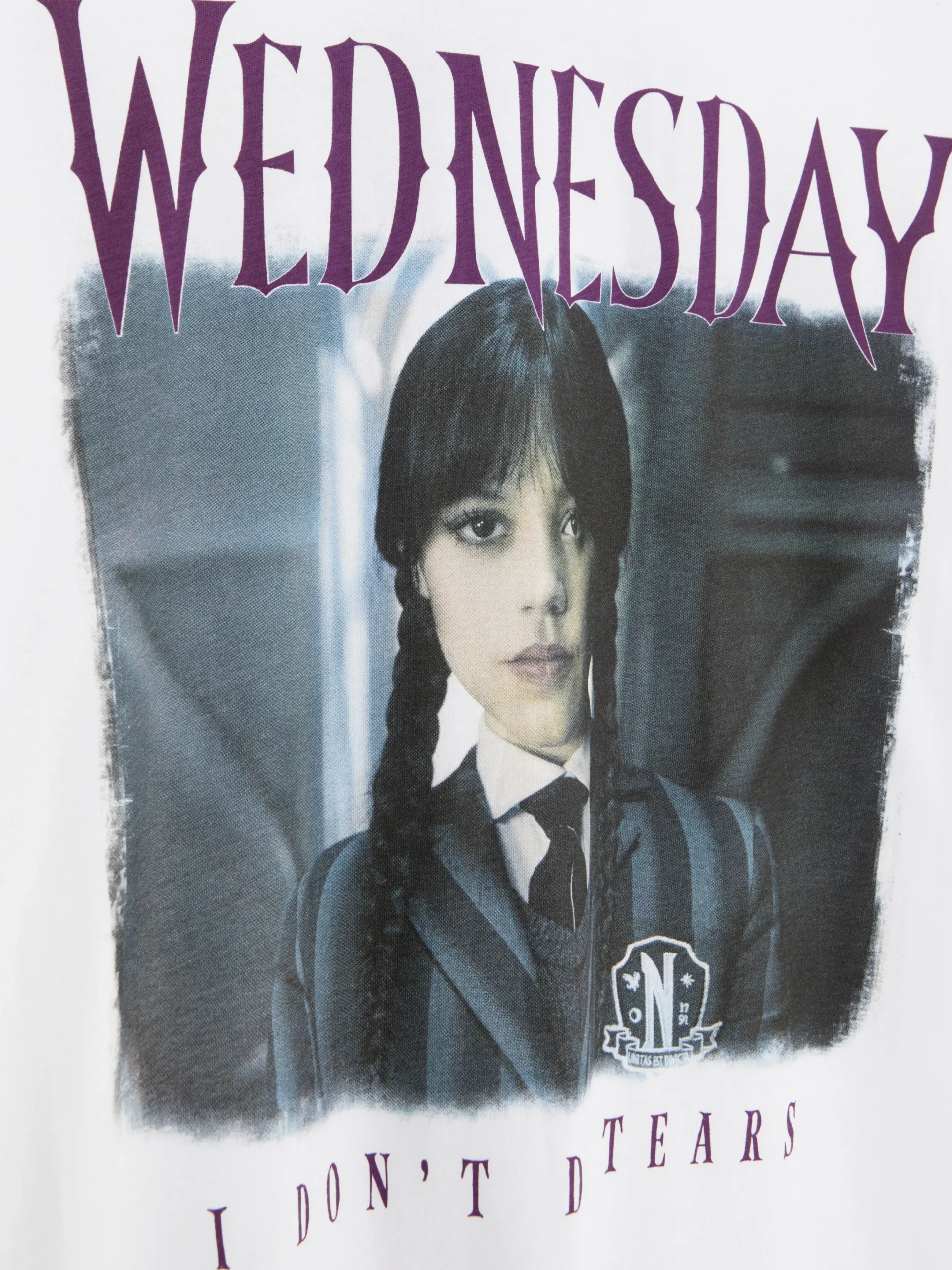 Halloween Alle|Schlafshirts Und Nachthemden|Primark „Wednesday“ Nachthemd Im Oversized-Look Weiß