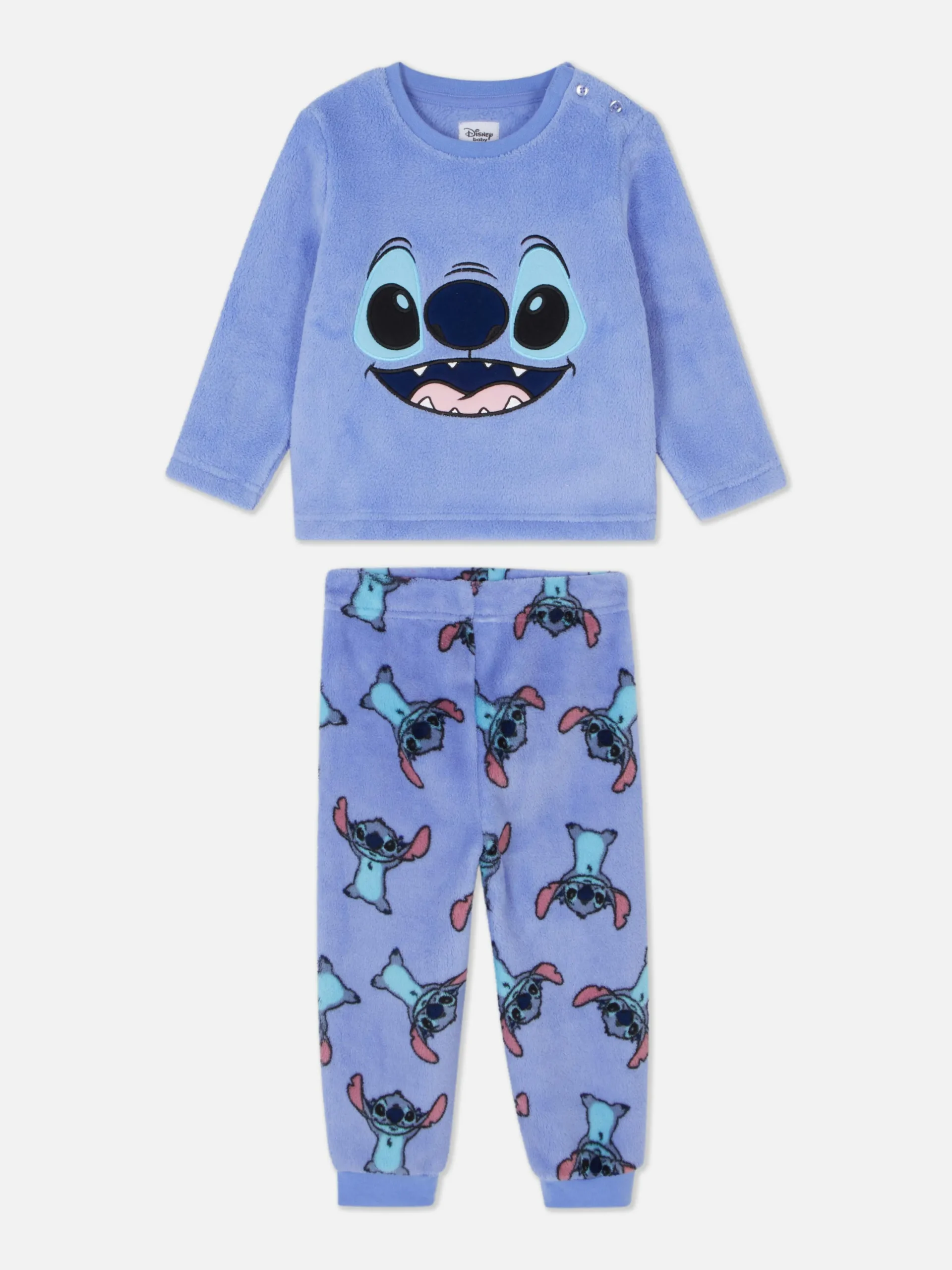 Schlafanzüge Und Nachtwäsche|Primark Weicher „Disney Stitch“ Schlafanzug Blau