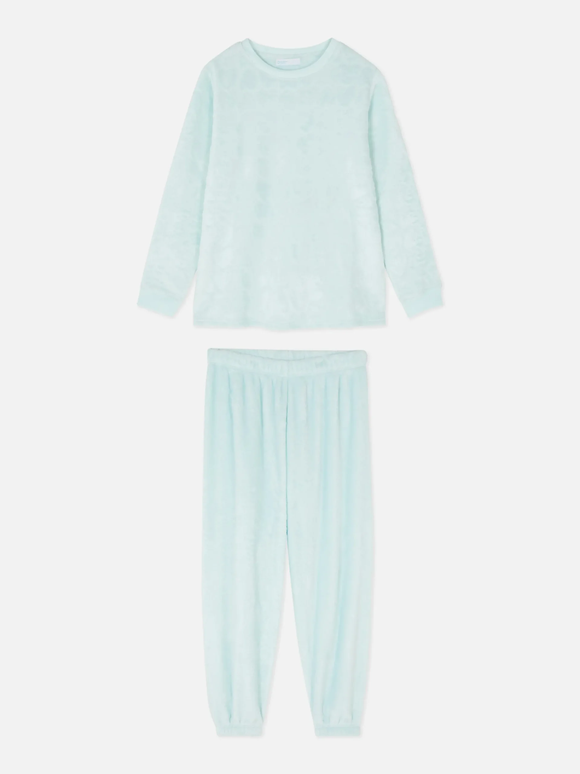 Schlafanzüge|Primark Weicher Fleece-Schlafanzug Mintgrün