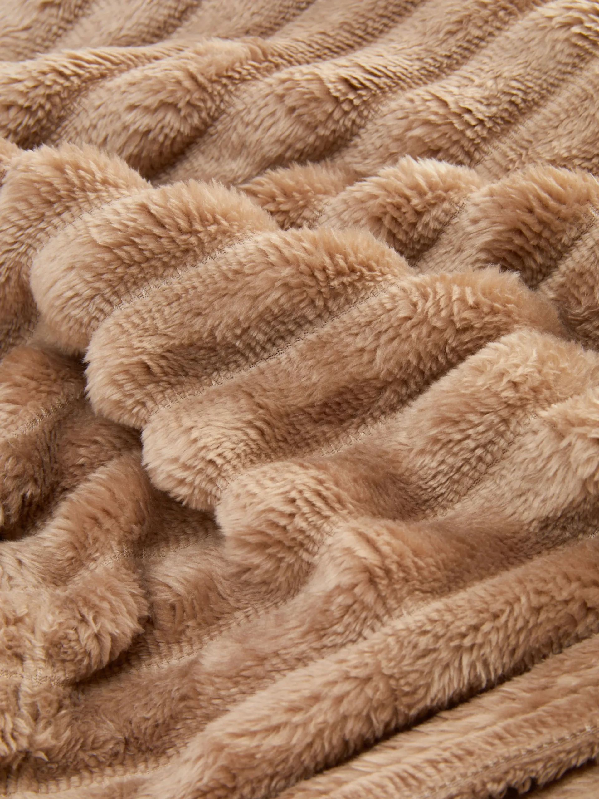Decken Und Überwurfe|Primark Weicher, Gerippter Überwurf Taupefarben