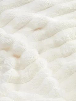 Decken Und Überwurfe|Primark Weicher, Gerippter Überwurf Cremefarben