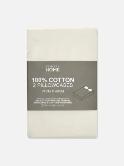 Bettlaken Und Kopfkissenbezüge|Primark e Kopfkissenbezüge Aus Satin, 2er-Pack Weiß